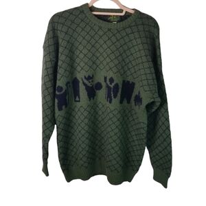 Vtg 90s Y2k Latchfords of Ireland wool viking sweater Irish Fisherman